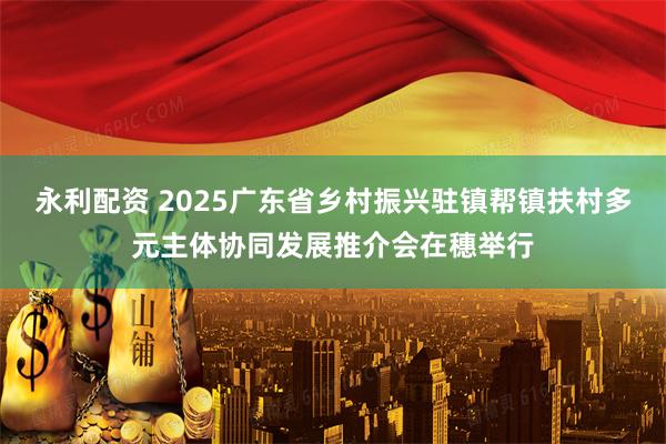 永利配资 2025广东省乡村振兴驻镇帮镇扶村多元主体协同发展推介会在穗举行